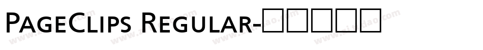 PageClips Regular字体转换